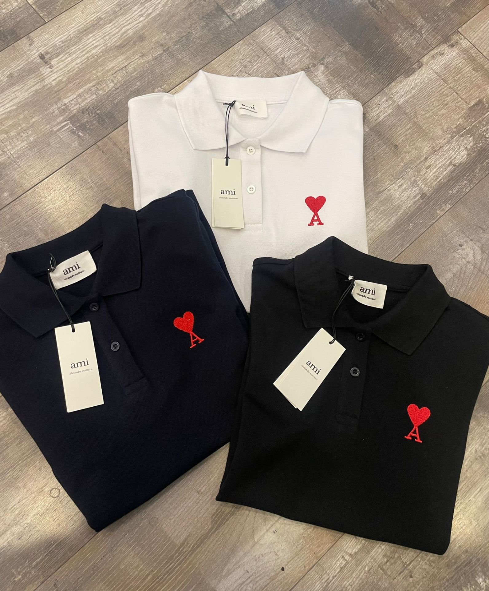 Polo Yaka Ami T-shirt Siyah