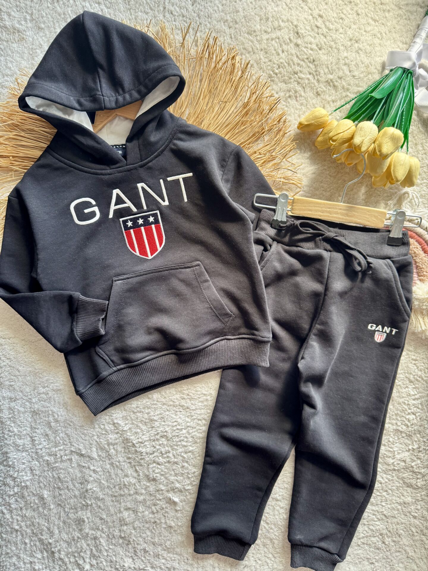 3 iplik unisex kışlık marka model nakışlı takım