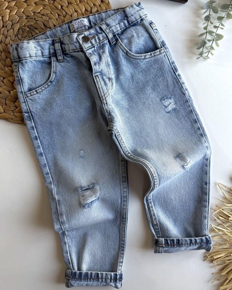Unisex denim pantolon