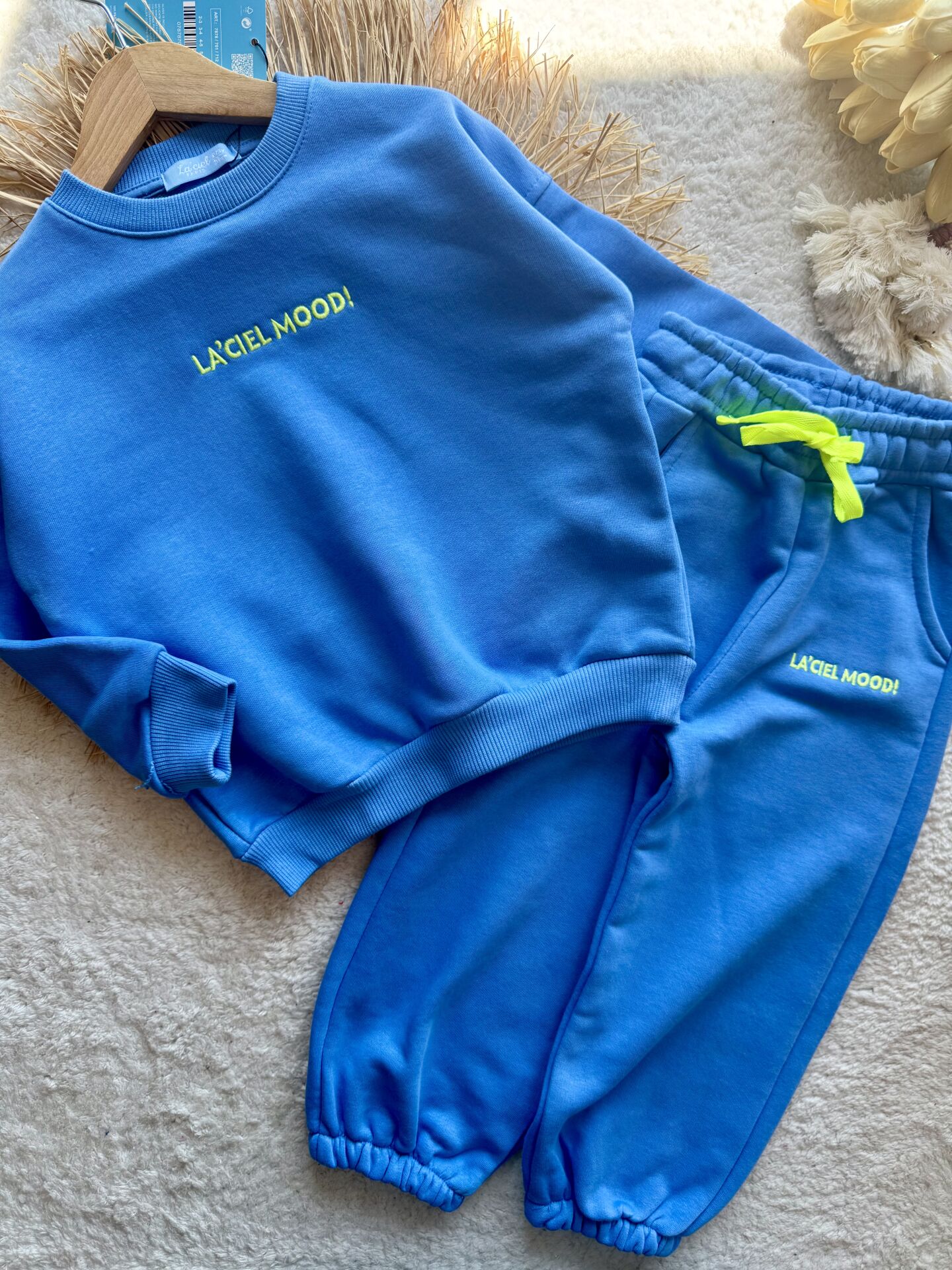 Laciel 3iplik unisex kışlık takım neon