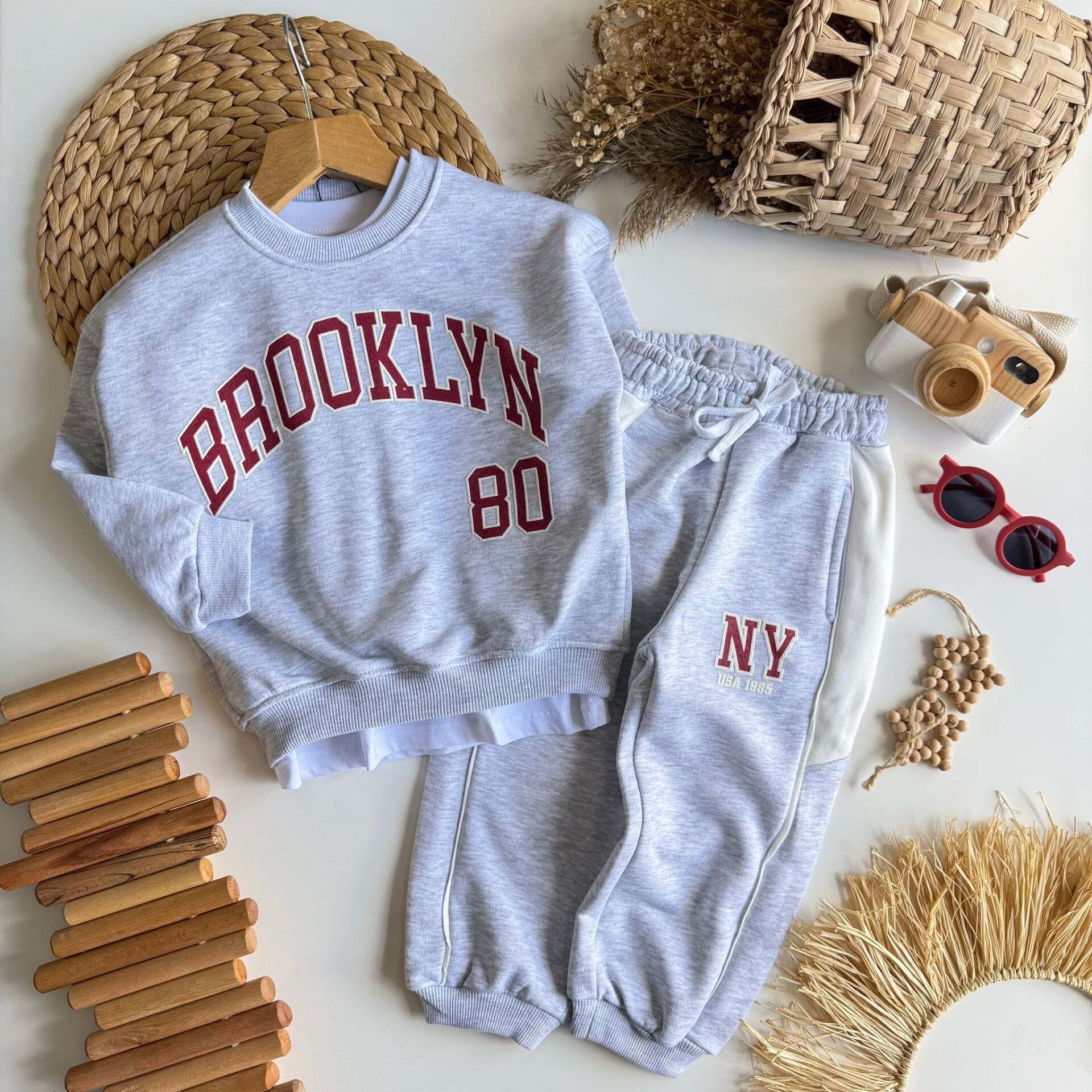 3 iplik unisex kışlık BROOKLYN takım