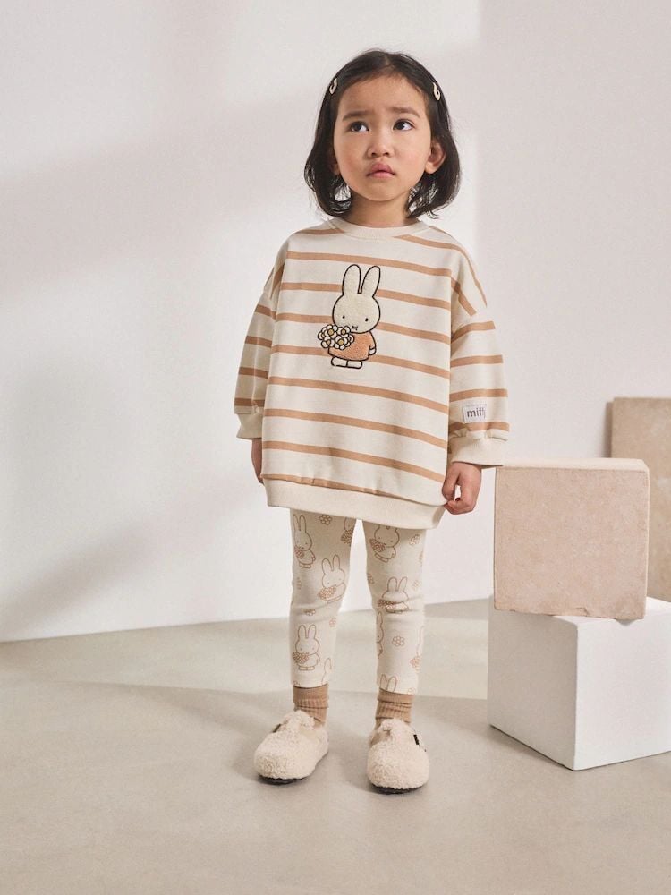 3 iplik kız çocuk Miffy kışlık taytlı takım
