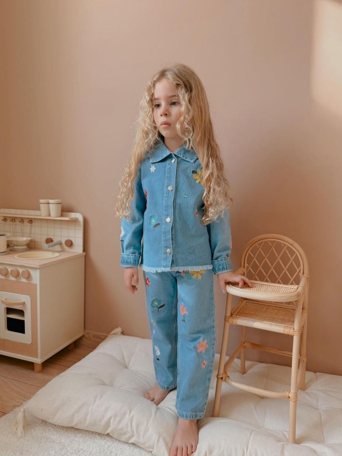 Kız çocuk denim takım BOOM