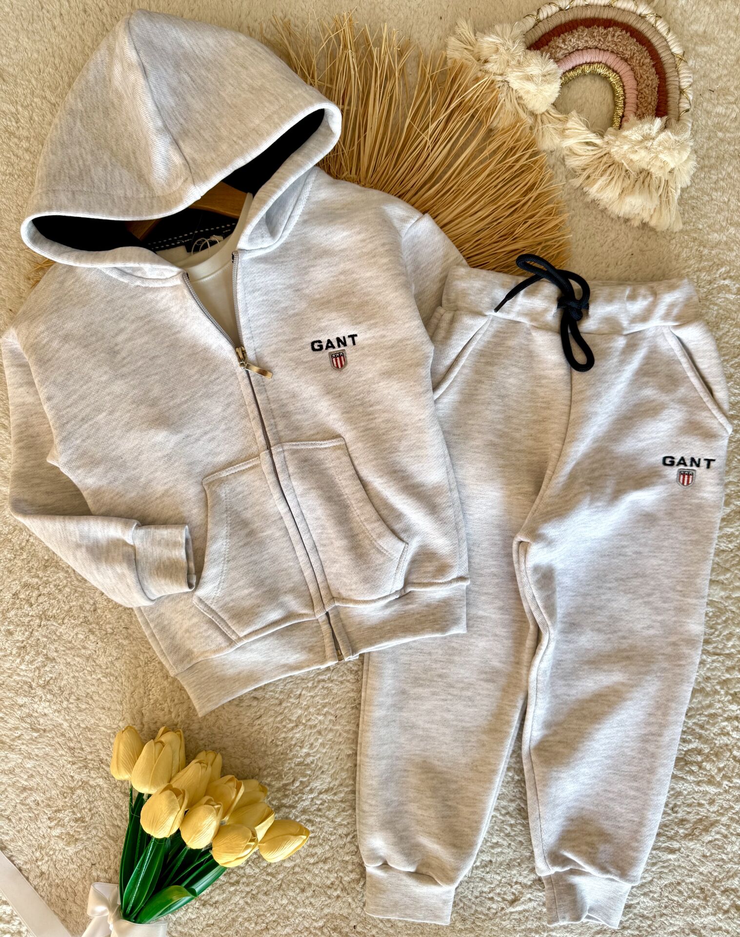 Unisex şardonlu kışlık takım
