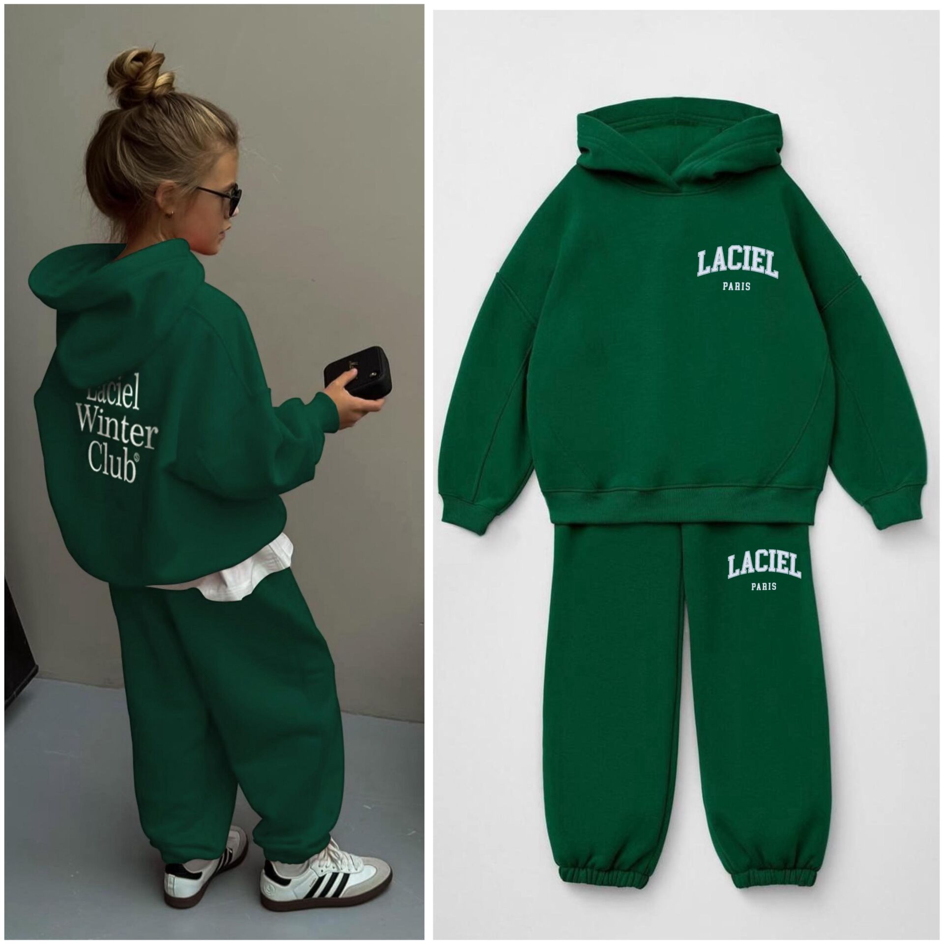 Laciel unisex 3 iplik kışlık takım
