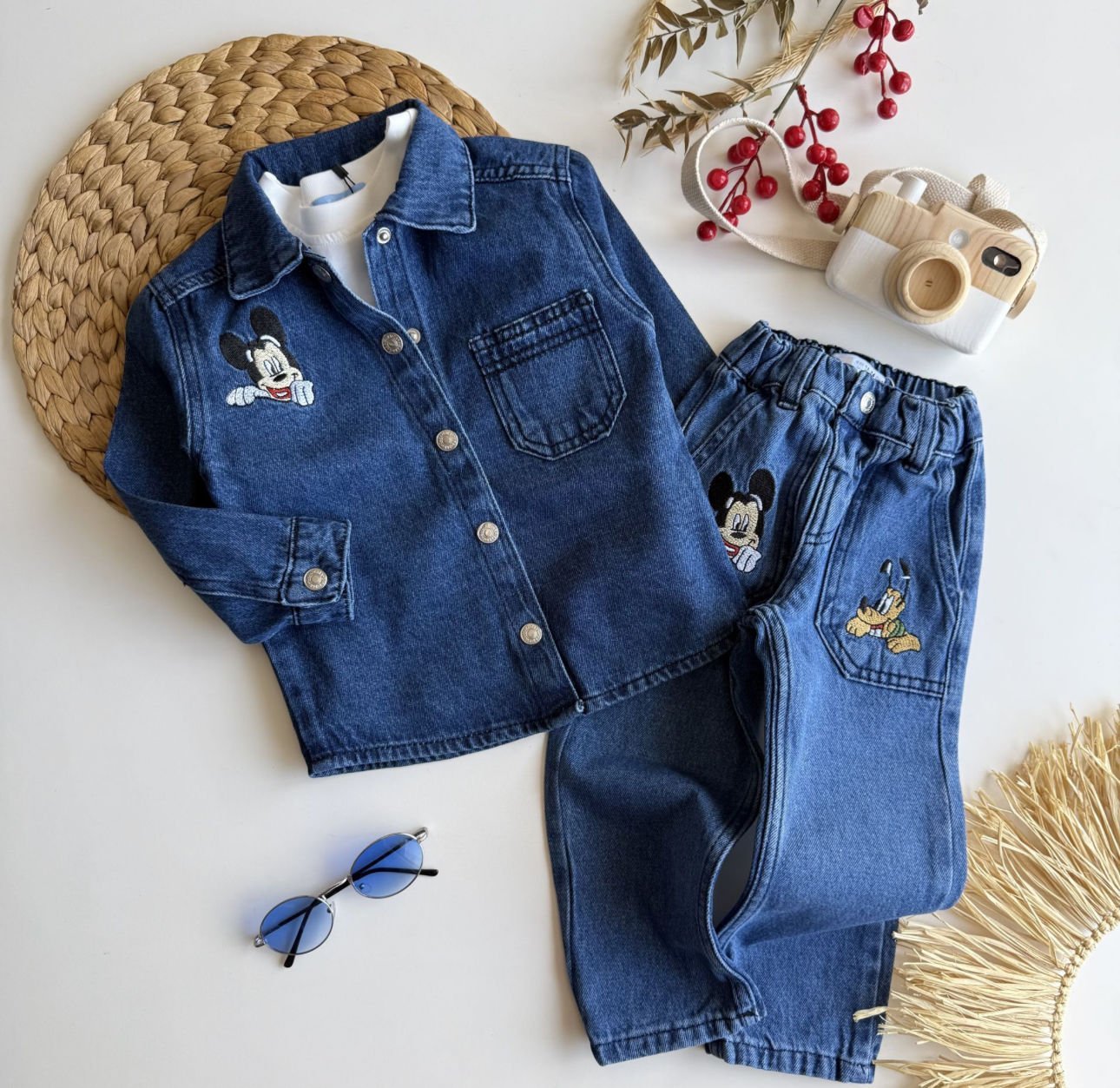 Erkek çocuk denim takım