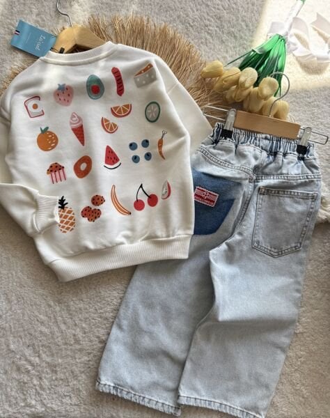 Laciel unisex sweat-jean kombini