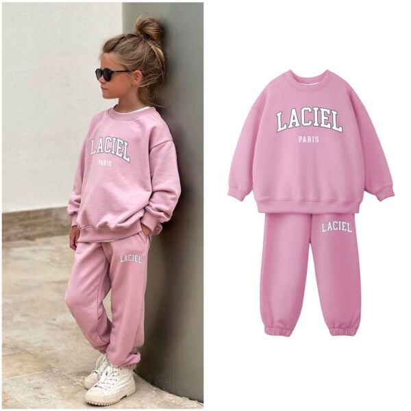 Laciel kız çocuk 3 iplik kışlık oversize takım