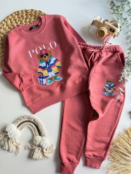 3 iplik unisex kışlık takım teddy