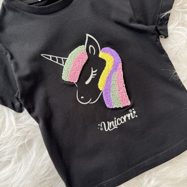 Süzene unicorn desenli t-shirt(%100 pamuk)