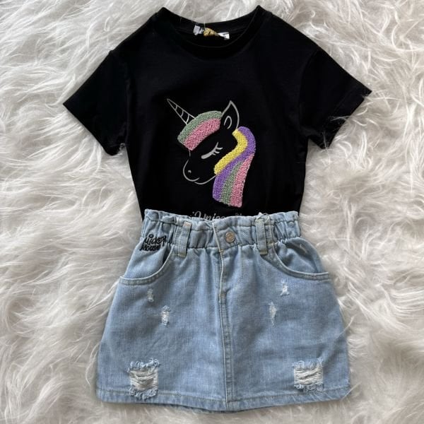 Süzene unicorn desenli t-shirt(%100 pamuk)