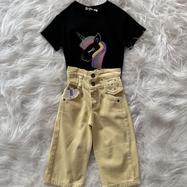 Süzene unicorn desenli t-shirt(%100 pamuk)