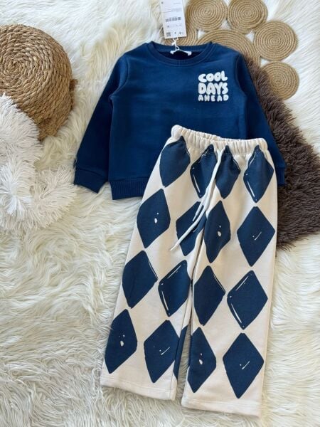 3 iplik kumaş unisex cool days takım