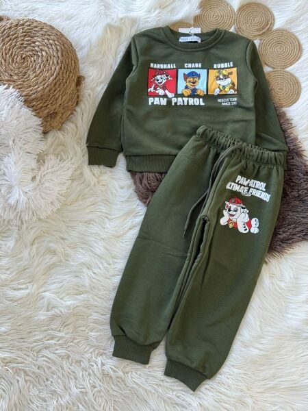 3 iplik kumaş erkek çocuk PAW PATROL takım