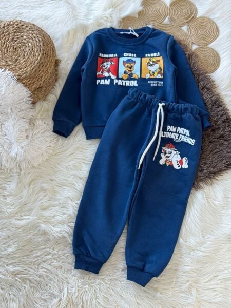 3 iplik kumaş erkek çocuk PAW PATROL takım