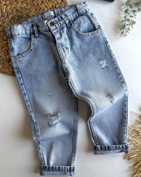 Unisex denim pantolon