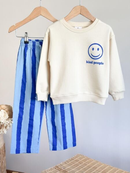 3 iplik kumaş unisex kışlık takım(kinda people)