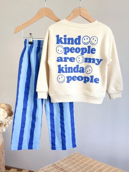3 iplik kumaş unisex kışlık takım(kinda people)