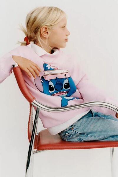 5-14 yaş kız çocuk 3 iplik sweatshirt