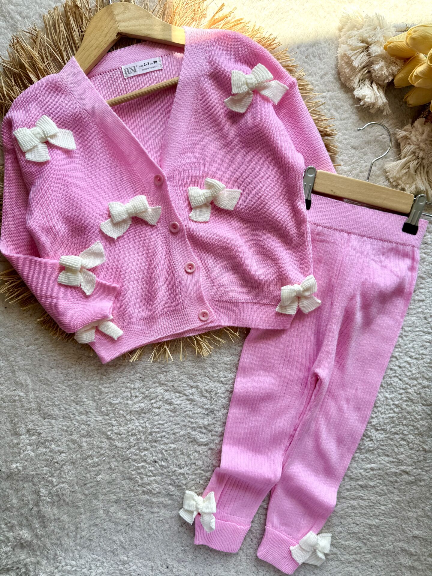 Kız çocuk kışlık triko set