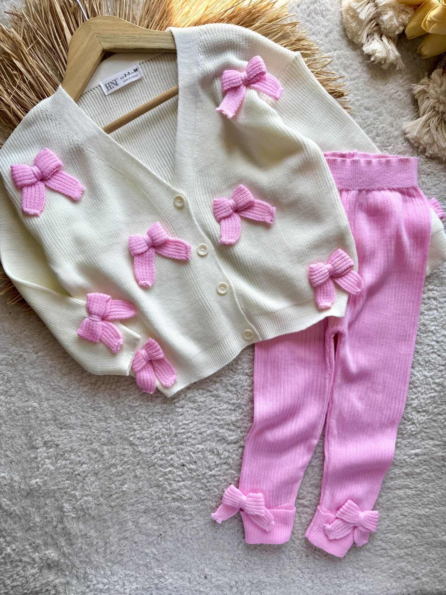 Kız çocuk kışlık triko set