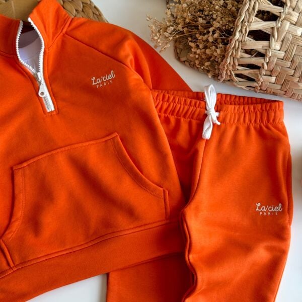 Laciel 3 iplik unisex yarım fermuarlı kışlık takım