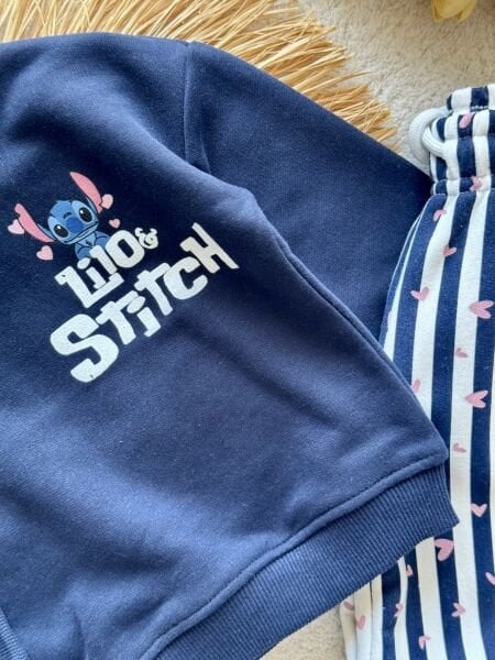3 iplik kumaş kız çocuk kışlık takım(stitch)