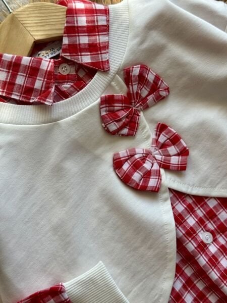 Kız çocuk özel seri 3lü kışlık taytlı takım(fiyonklu)