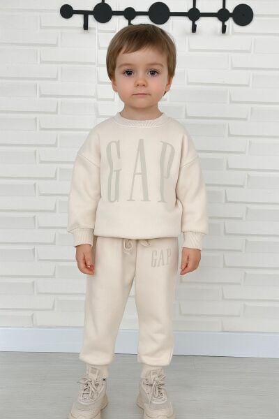 Unisex 3 iplik kumaş kışlık takım
