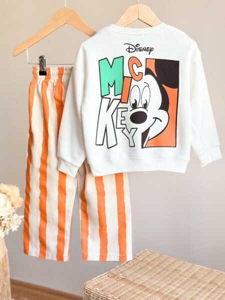 3 iplik kumaş unisex kışlık takım(Mickey)