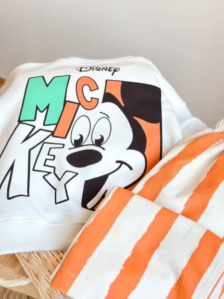 3 iplik kumaş unisex kışlık takım(Mickey)