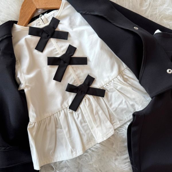 Kız çocuk pamuklu dokuma kumaş 3lü set