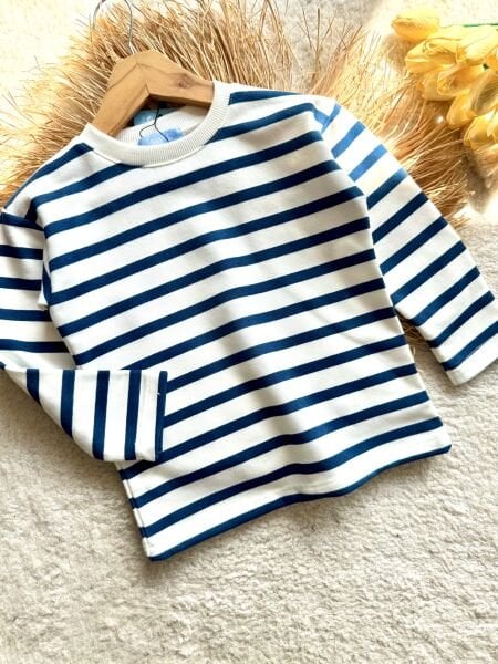 Laciel unisex çizgili t-shirt