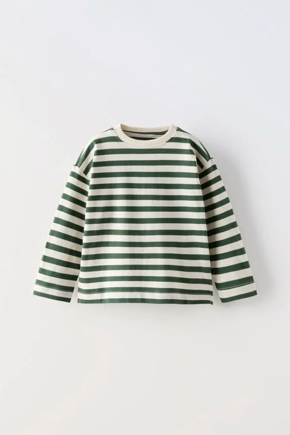Laciel unisex çizgili t-shirt