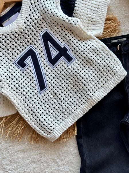 Erkek çocuk örgü triko denim takım