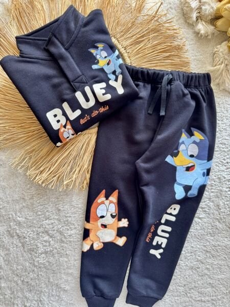 3 iplik unisex kışlık takım (BLUEY)