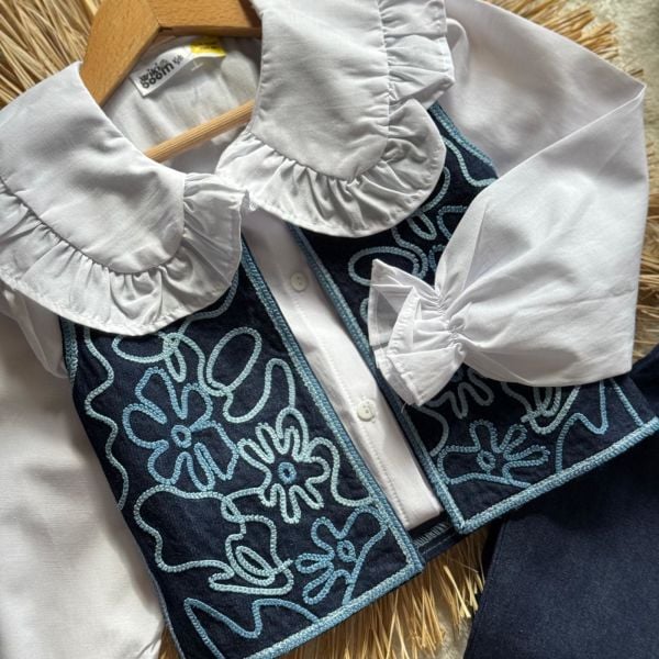 Kız çocuk 3lü yelekli set
