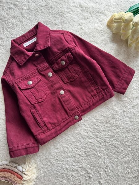 Kız çocuk tütü etekli ve denim ceketli 3lü set