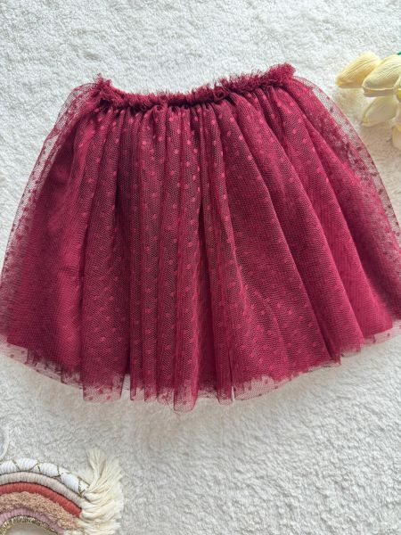 Kız çocuk tütü etekli ve denim ceketli 3lü set