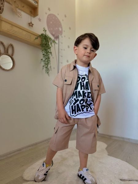Erkek çocuk 3lü şortlu set
