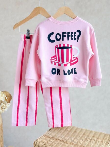 3 iplik kız çocuk kışlık takım(coffee)(UNIC)