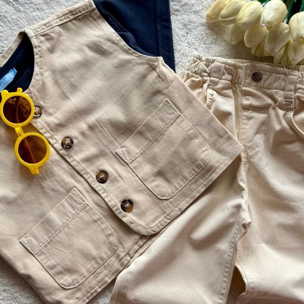 Laciel unisex yelekli 3lü takım