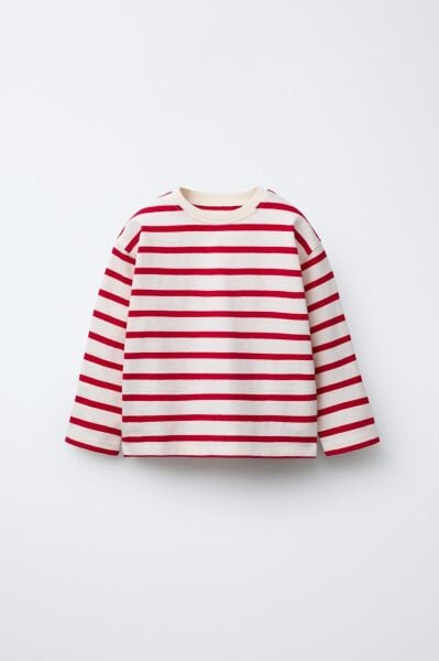 Laciel unisex çizgili t-shirt