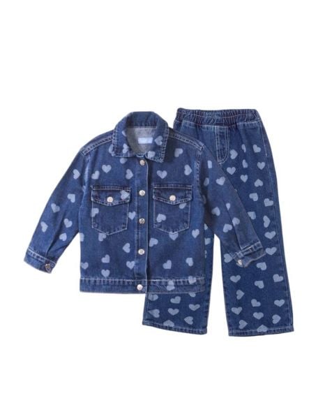 Laciel kız çocuk denim takım(açıklamayı okuyunuz)