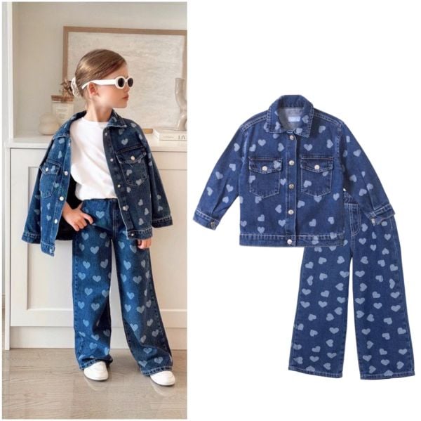 Laciel kız çocuk denim takım(açıklamayı okuyunuz)