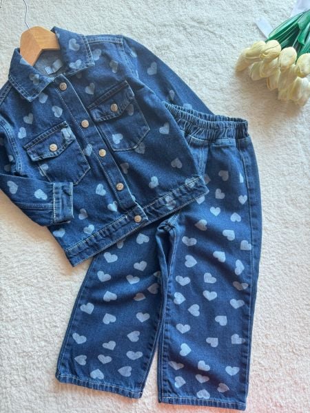 Laciel kız çocuk denim takım(açıklamayı okuyunuz)