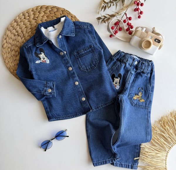 Erkek çocuk denim takım