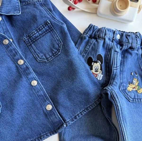 Erkek çocuk denim takım