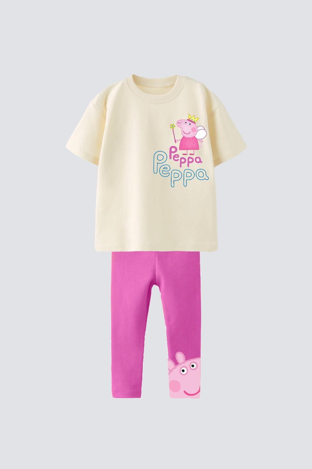 Kız çocuk yazlık taytlı takım Peppa(açıklamayı okuyunuz)