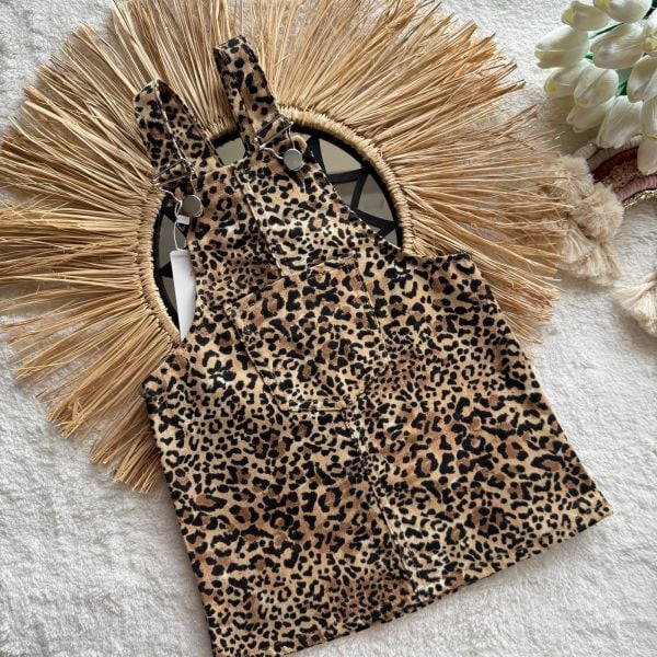 Kız çocuk leopar desenli jile